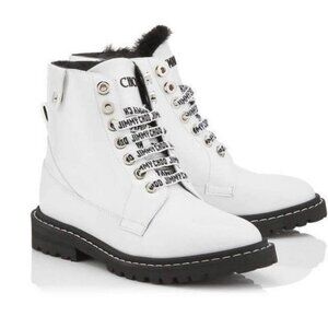 Brand New Jimmy Choo White Patent Booties